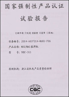 国家强制性产品认证试验报告